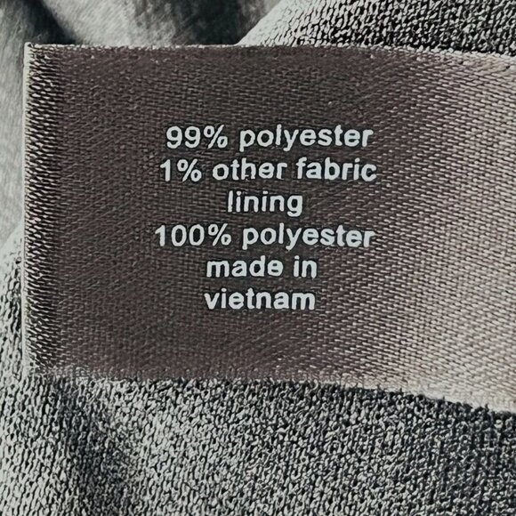 Lane Bryant Maxi Dress Size 26 Black Floral Metallic Shimmer Elastic Waist - Picture 12 of 16